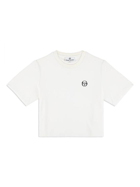  세르지오 타키니 반팔 티셔츠 STS25W51055 GARDENIA DOM