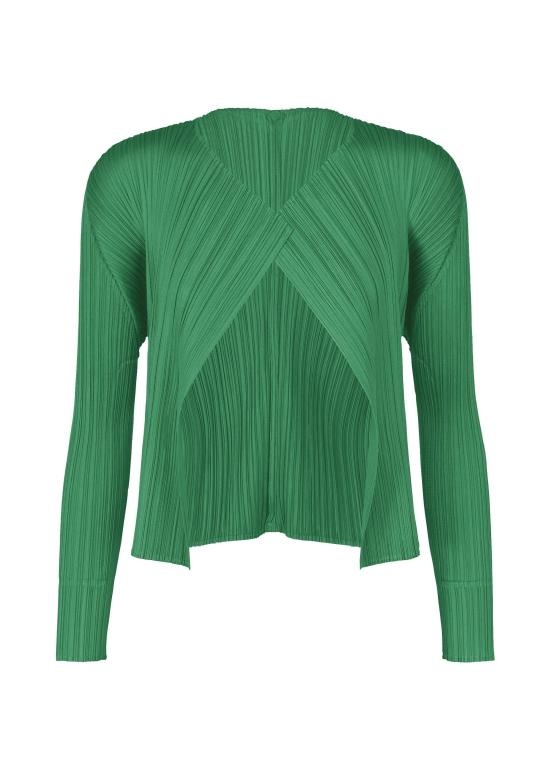  플리츠플리즈 가디건 PP48JO15259 BRIGHT GREEN DOM