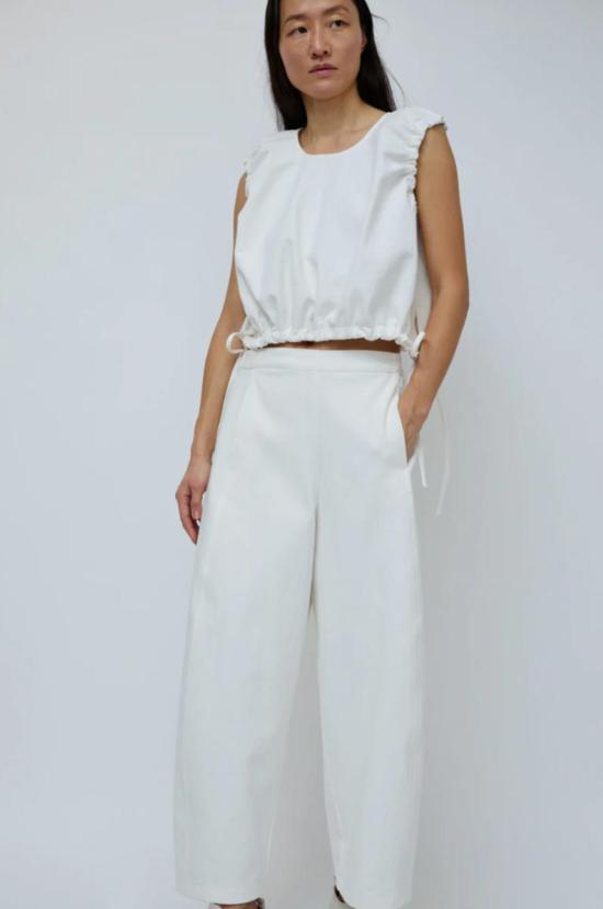  넘버 식스 스트레이트 팬츠 No.6 포터팬츠 화이트 - NO.6