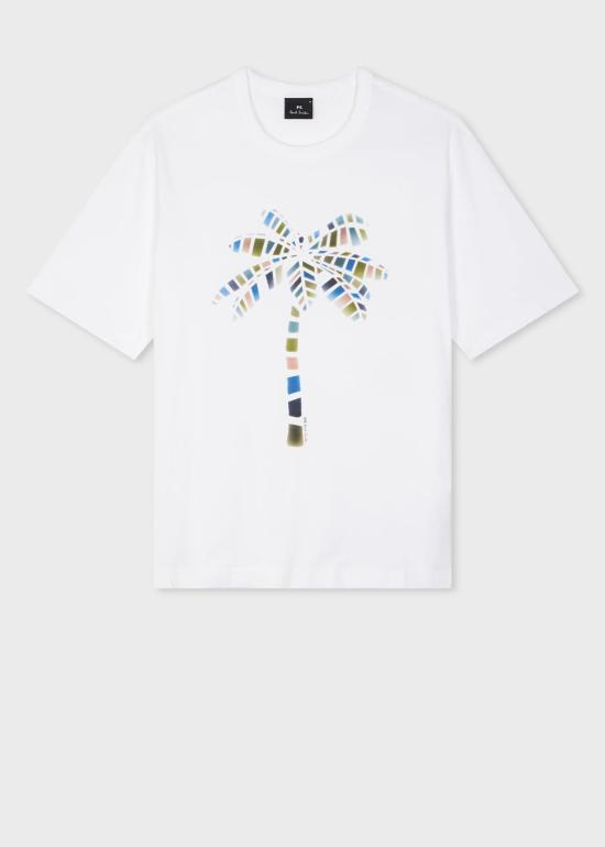  폴 스미스 반팔 티셔츠 M2R 220X PP5073 01 WHITE DOM