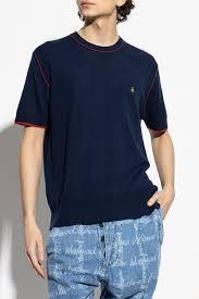 25SS 비비안웨스트우드 스웨터 27010013Y0037K410 NAVY DOM - VIVIENNE WESTWOOD