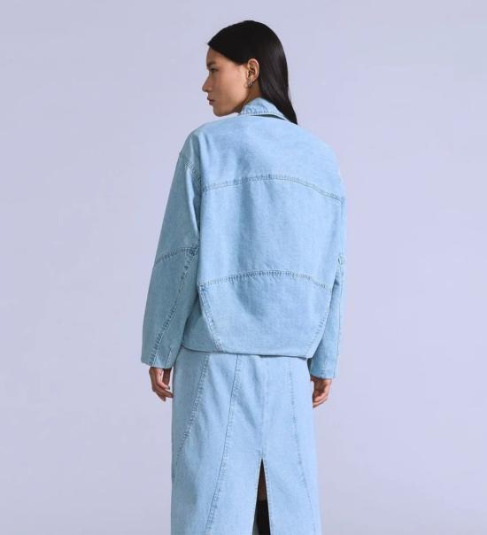  리바이스 데님 자켓 Levi's Blue Tab Lined Seamed Trucker Jacket 블루 라디언트 워시 - LEVI'S