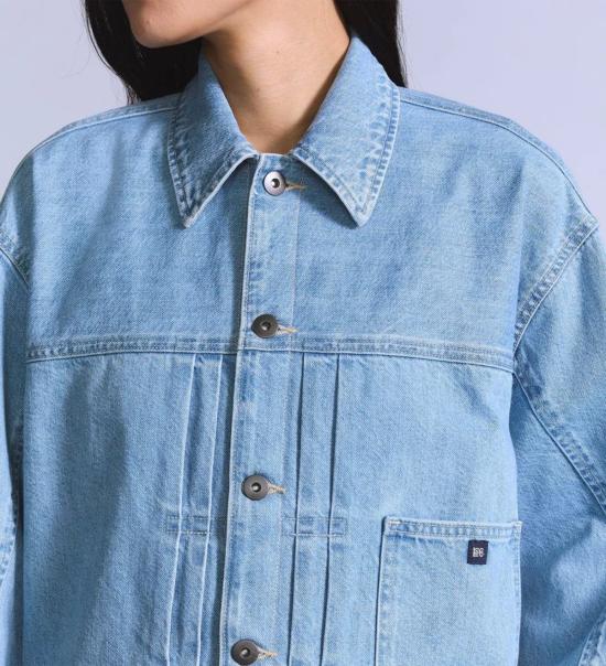  리바이스 데님 자켓 Levi's Blue Tab Lined Seamed Trucker Jacket 블루 라디언트 워시 - LEVI'S