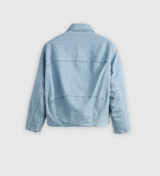  리바이스 데님 자켓 Levi's Blue Tab Lined Seamed Trucker Jacket 블루 라디언트 워시 - LEVI'S
