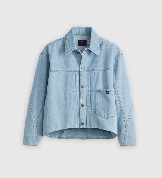  리바이스 데님 자켓 Levi's Blue Tab Lined Seamed Trucker Jacket 블루 라디언트 워시 - LEVI'S