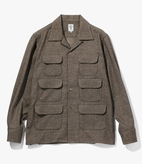  사우스투웨스트에잇 긴팔 셔츠 LQ728B BROWN DOM