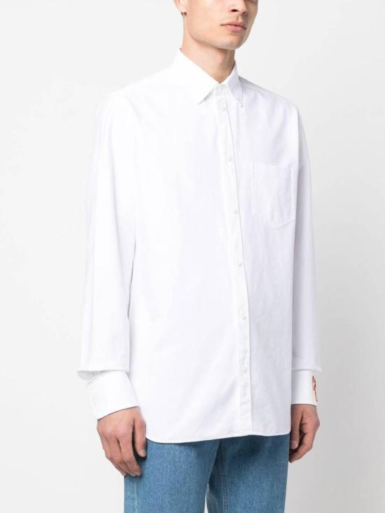  골든구스 셔츠 GMP00246P068110189 White - GOLDEN GOOSE