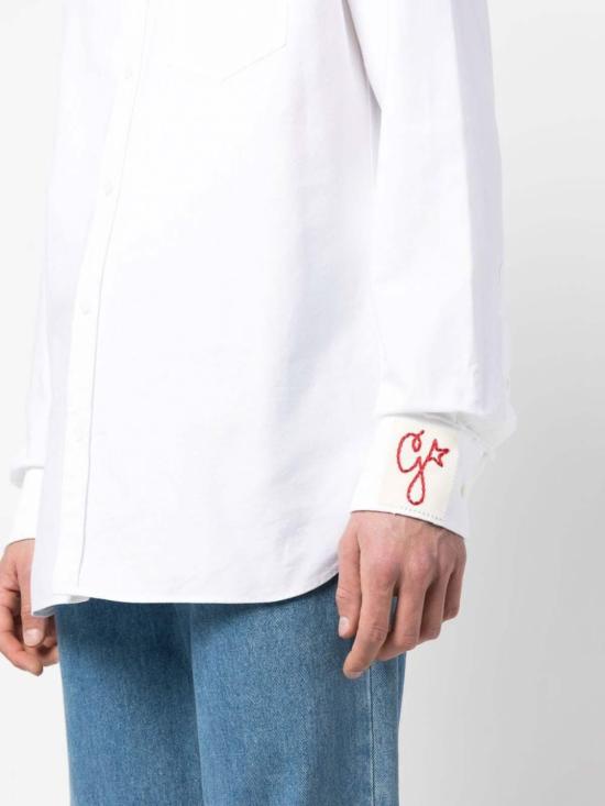  골든구스 셔츠 GMP00246P068110189 White - GOLDEN GOOSE