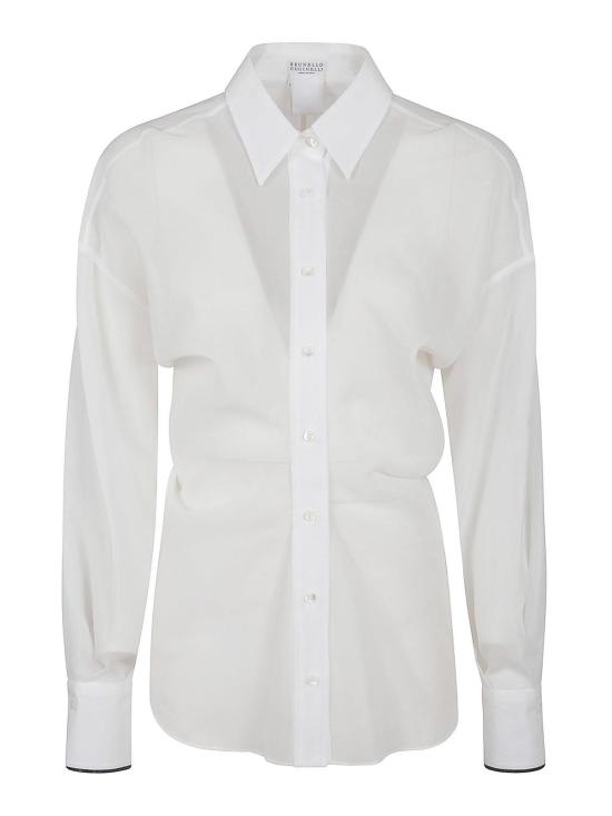  브루넬로 쿠치넬리 셔츠 MH760NL446C100 White