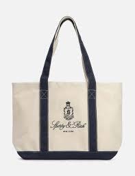  스포티앤리치 토트백 BA006508205BL32 NAVY WHITE DOM