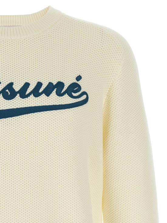 25SS 메종키츠네 스웨터 OM00808KT1137P204 White - MAISON KITSUNE