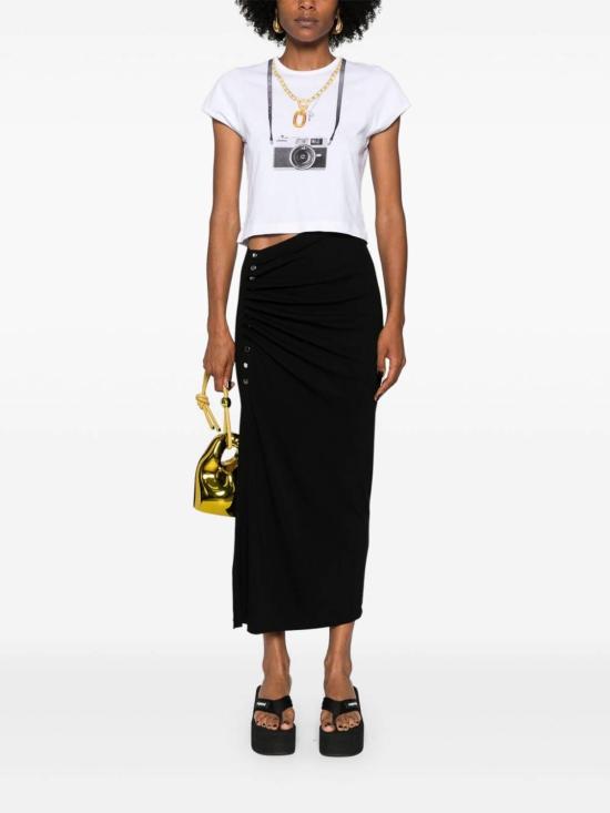 25FW 파코라반 미디 스커트 24AJJU515VI0386P001 Black - PACO RABANNE