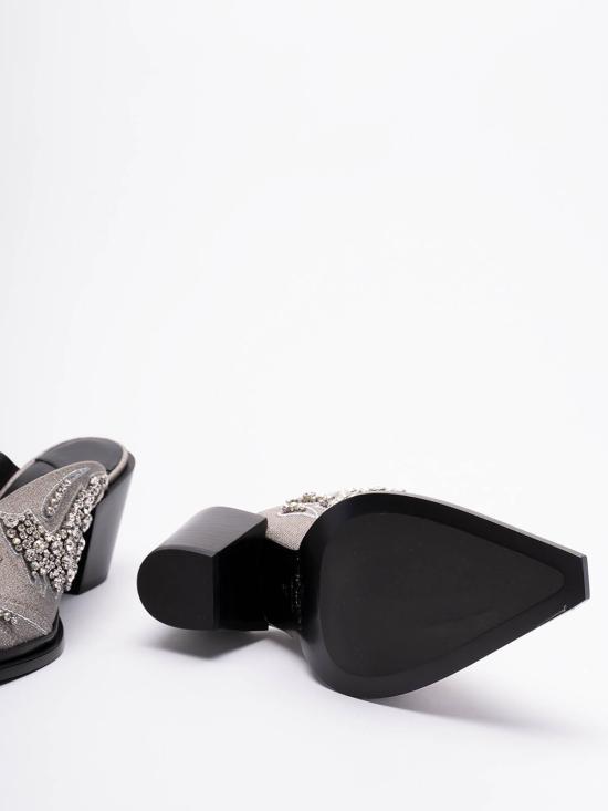  지미추 뮬/슬리퍼 CECEMULEII60MBFSILVER Silver - JIMMY CHOO