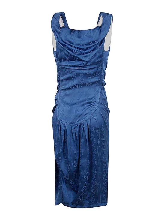 25FW 비비안웨스트우드 미디 스커트 1101031TW00WVK208 Blue - VIVIENNE WESTWOOD