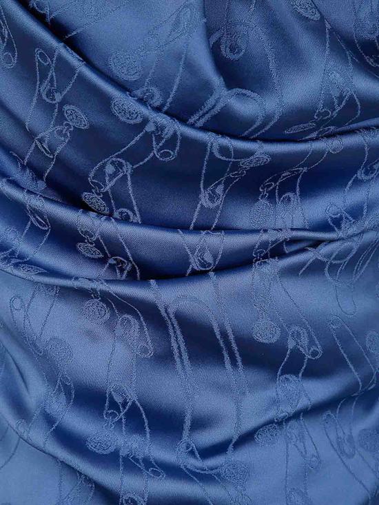 25FW 비비안웨스트우드 미디 스커트 1101031TW00WVK208 Blue - VIVIENNE WESTWOOD