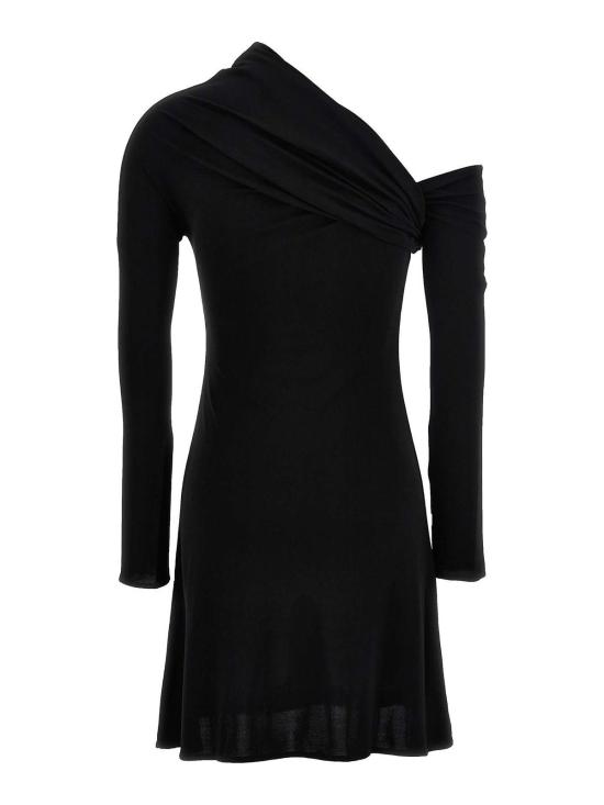 25FW 쿠레쥬 미디 원피스 324JRO449JS01459999 Black - COURREGES