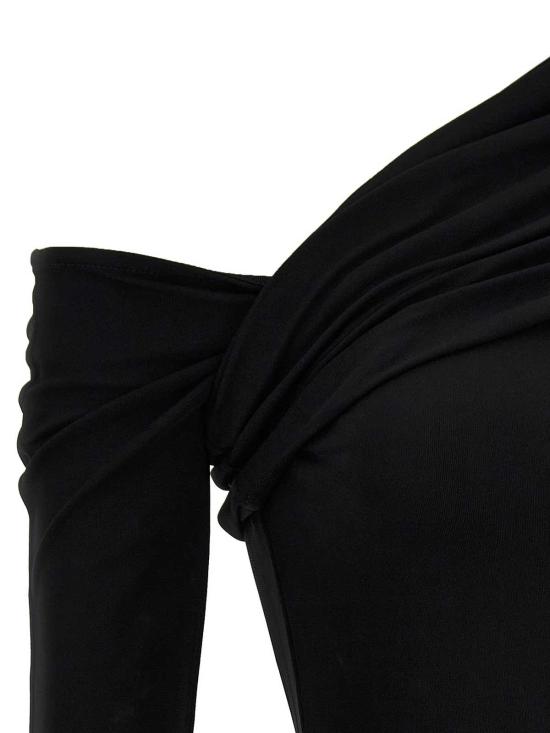 25FW 쿠레쥬 미디 원피스 324JRO449JS01459999 Black - COURREGES