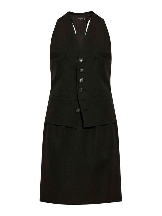 25FW 디스퀘어드2 미디 스커트 S75CV0858S78136900 Black