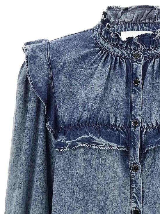  이자벨마랑에뚜왈 셔츠 CH0005FEB3H01E30BU Blue - ISABEL MARANT ETOILE
