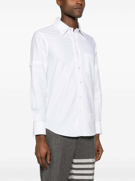 25FW 톰브라운 긴팔 셔츠 MWL403OF0313100 White - THOM BROWNE