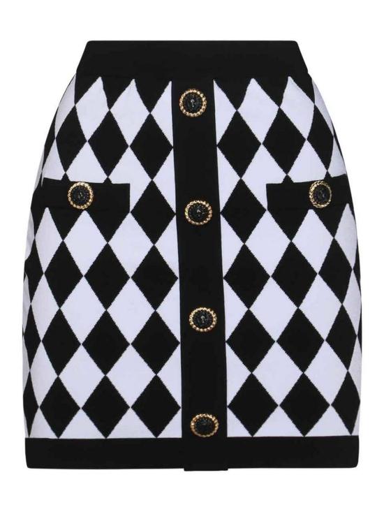 25FW 발망 숏 스커트 DF1LB292KG66EAB Black