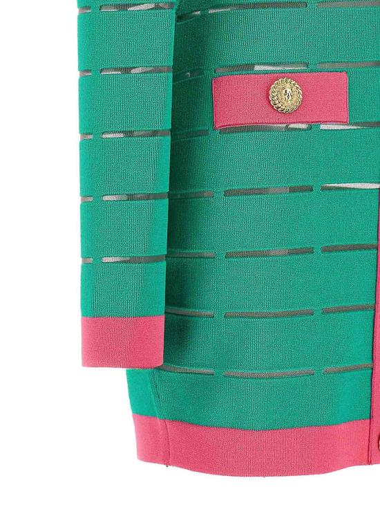 25FW 발망 미디 스커트 DF1R8053KG59UIH Green - BALMAIN