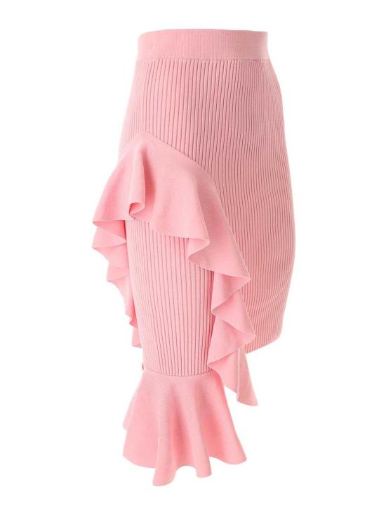 24FW 모스키노 미디 스커트 018437030224 Pink - MOSCHINO