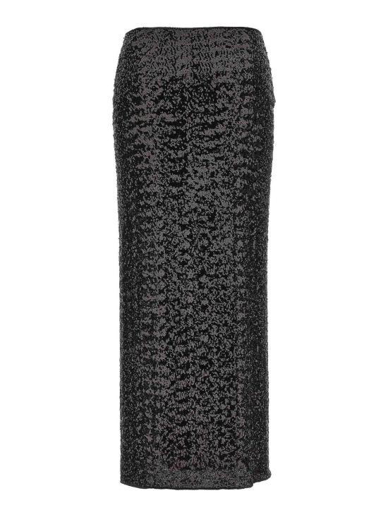 25FW 오세리 롱 스커트 PRF246BLACK Black - OSÉREE