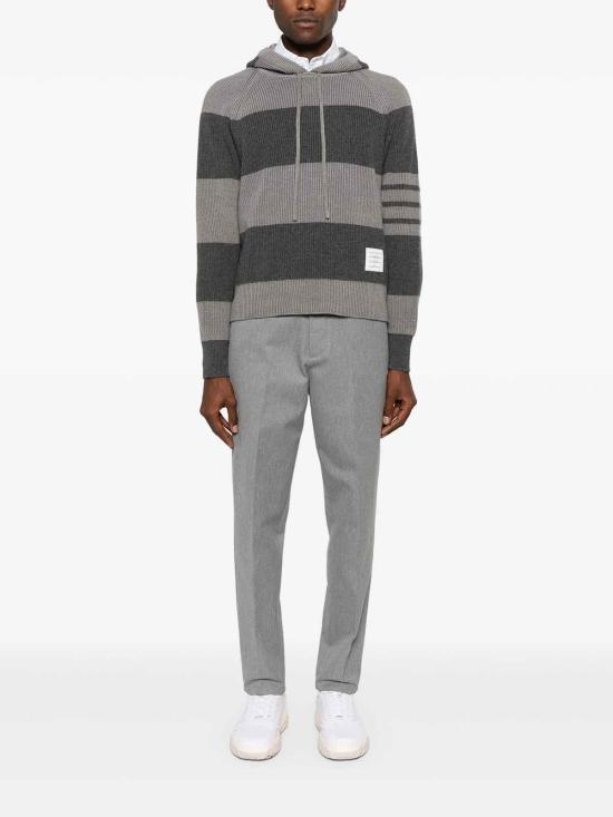 25FW 톰브라운 후드 티셔츠 MKA513AY2011982 Grey - THOM BROWNE