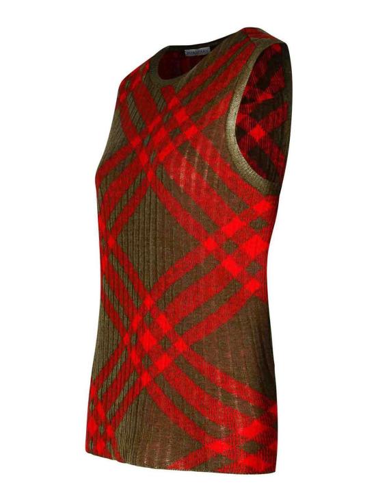  버버리 베스트 8093576 Green - BURBERRY