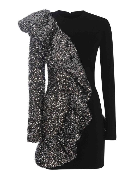 24FW 로테이트 바이 크리스텐슨 숏 원피스 112206100BLACK Black