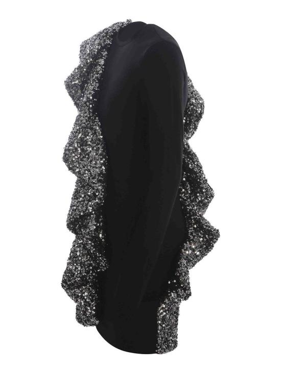 24FW 로테이트 바이 크리스텐슨 숏 원피스 112206100BLACK Black - ROTATE BY BIRGERCHRISTENSEN