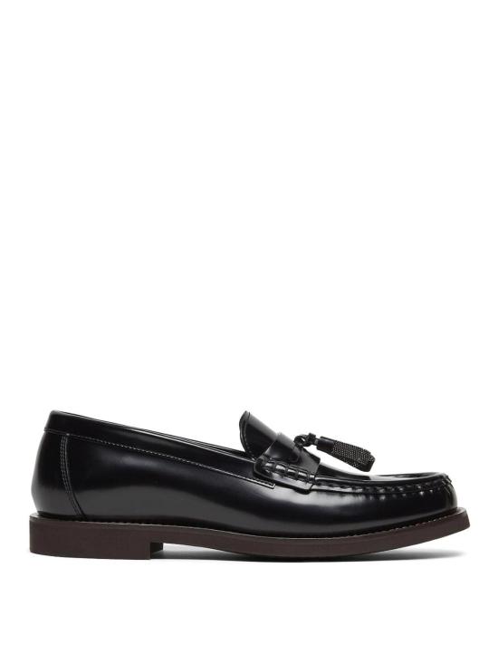  브루넬로 쿠치넬리 로퍼 MZVNG2739C101 BLACK