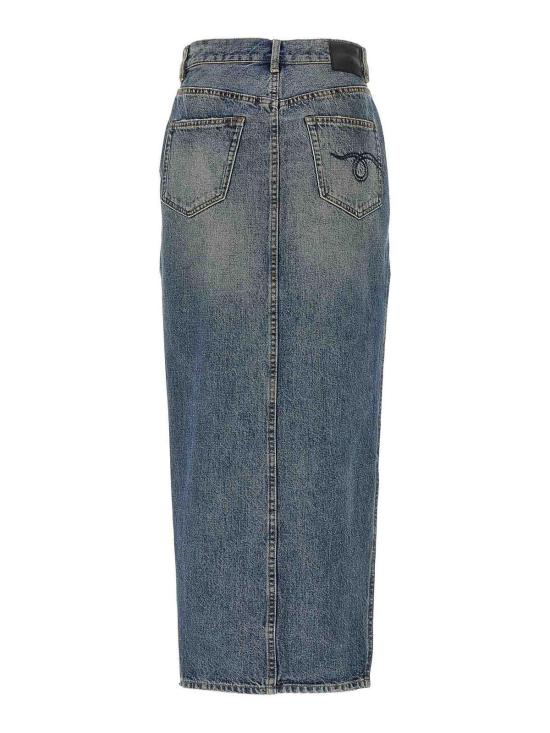 25FW 알13 미디 스커트 R13WD102D213A Blue - R13