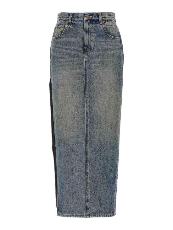 25FW 알13 미디 스커트 R13WD102D213A Blue