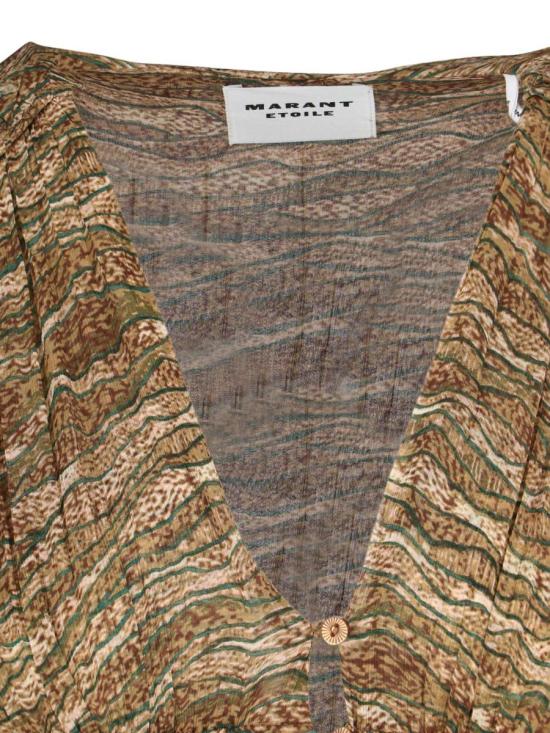 25SS 이자벨마랑에뚜왈 미디 원피스 RO0668FA C1J07E67KI GREEN - ISABEL MARANT ETOILE