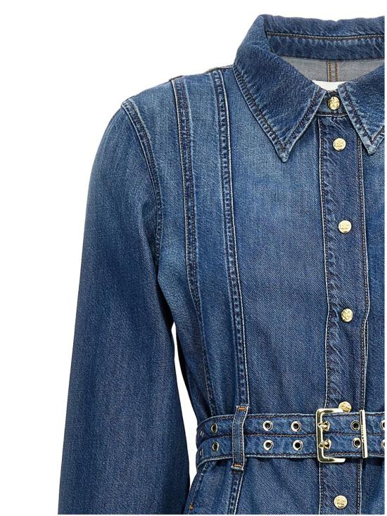 25SS 가니 롱 원피스 J1611567 BLUE - GANNI