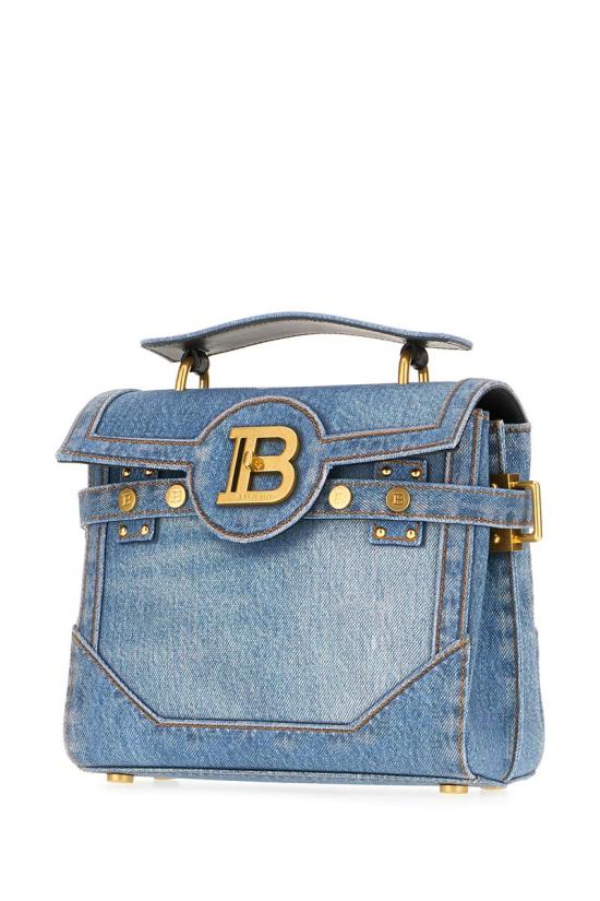 25SS 발망 토트백 EN1DB530TDEN 6FF BLUE YELLOW - BALMAIN