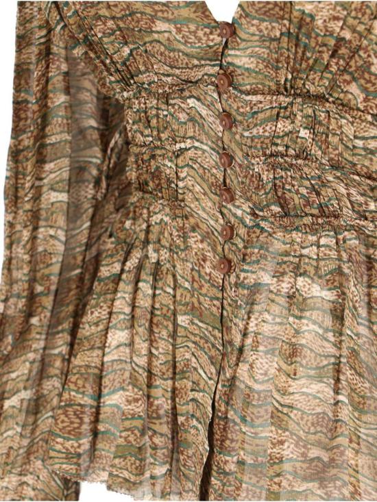 25SS 이자벨마랑에뚜왈 블라우스 HT0552FA C1J07E67KI GREEN - ISABEL MARANT ETOILE