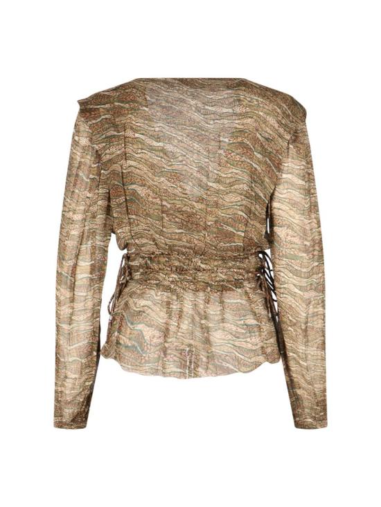 25SS 이자벨마랑에뚜왈 블라우스 HT0552FA C1J07E67KI GREEN - ISABEL MARANT ETOILE