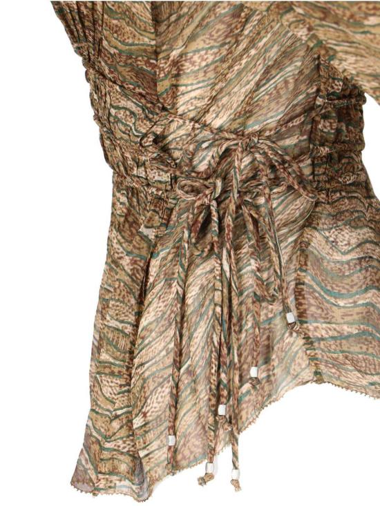 25SS 이자벨마랑에뚜왈 블라우스 HT0552FA C1J07E67KI GREEN - ISABEL MARANT ETOILE