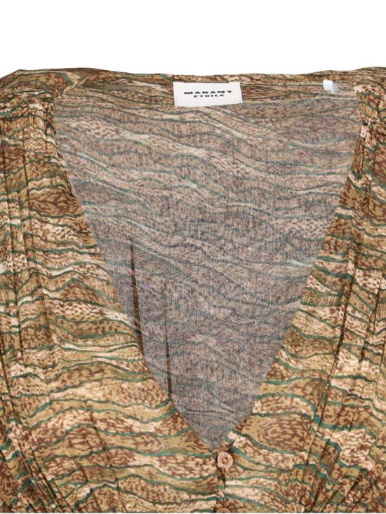 25SS 이자벨마랑에뚜왈 블라우스 HT0552FA C1J07E67KI GREEN - ISABEL MARANT ETOILE