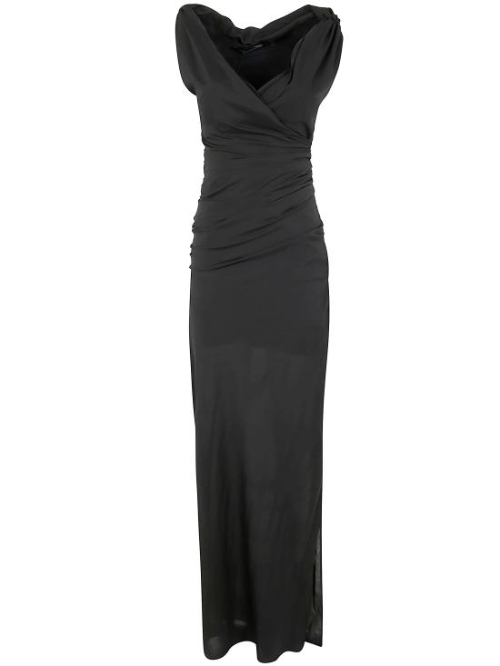 25SS 자크뮈스 롱 원피스 251DR237 1767 990 BLACK