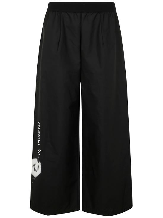 25SS 마리아 칼데라라 스트레이트 팬츠 T364CV 91 BLACK WHITE