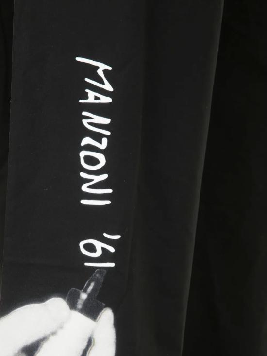 25SS 마리아 칼데라라 스트레이트 팬츠 T364CV 91 BLACK WHITE - MARIA CALDERARA