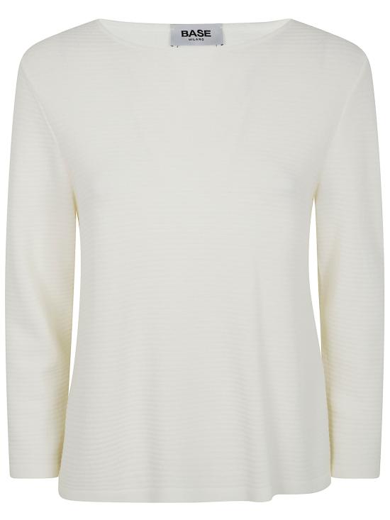 25SS 베이스 스웨터 B1582 694 002 MILK