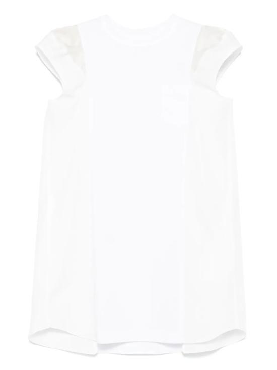 25SS 사카이 숏 원피스 25 07912 101 WHITE