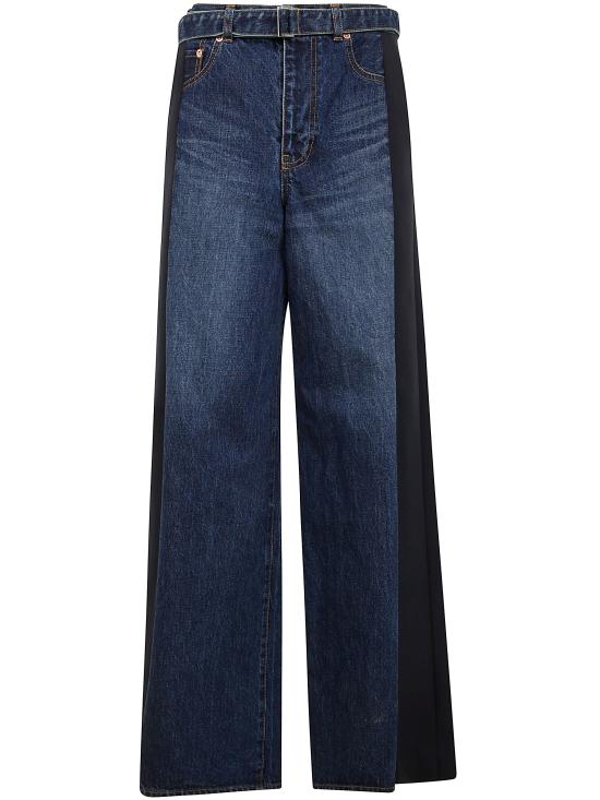  사카이 데님 팬츠 25 07827 405 BLUE NAVY