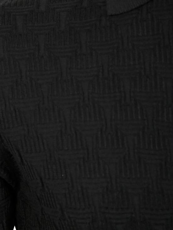 25SS 필리포 드 로렌티스 폴로 티셔츠 PL1MC SU18K 990 BLACK - FILIPPO DE LAURENTIIS