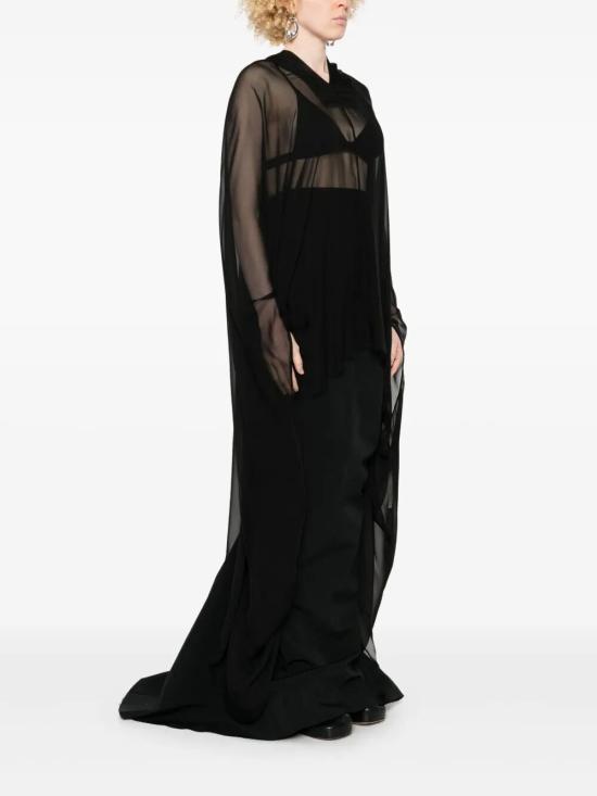 25SS 릭 오웬스 가디건 RO01E7787 S 09 BLACK - RICK OWENS